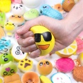 New 20Pcs Squishy Cake Panda Ice Cream Donut Keychain Slow Rising Squishy Toys Squishy Food Phone Strap