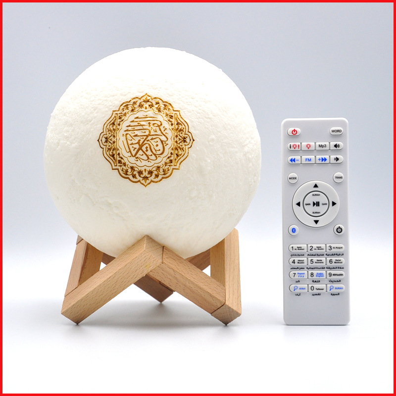 Bluetooth Quran Speaker LED Touch Night Light Lamp Islamic Gift Mp3 Koran Player Veilleuse Coranique
