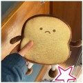 Cartoon Bread Slice Pillow Lovely Stuffed Toast Doll Kids Toys For Children Adult Gift Home Bedroom Decoration Car Waist Cushion