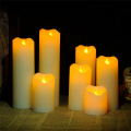10pcs/lot Paraffin Wax LED Candle Light Dia5cm Flameless Electonic Candle-Shaped Lamp for Night Party Event Church Home Decor