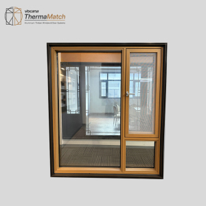 Vocana Alu-Wood Inward Opening Window Profile