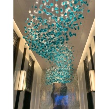 customized colorful glass stone decorative chandelier