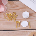 12Pcs Ceramic Plate Knife Fork Spoon Tableware Kitchen Food Furniture Toys for 1:12 Dollhouse Miniature Accessories