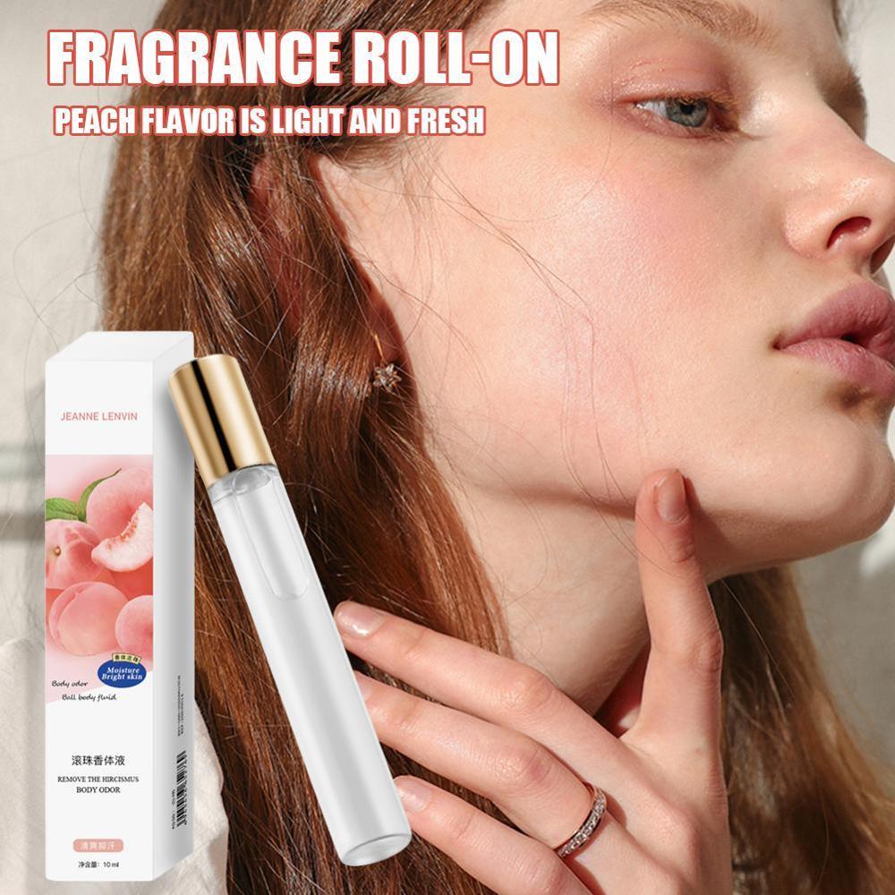 Peach Ball Body Fluid Perfume Non-Spray Antiperspirant Dew Odor-Removing Fragrance Ball Perfume Portable Men's and Women's