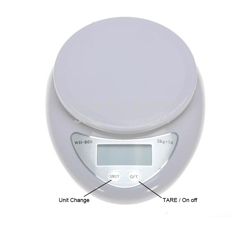 Portable 5kg 1g Digital Scale LCD Electronic Scales Steelyard Kitchen Scales Postal Food Balance Measuring Weight Libra
