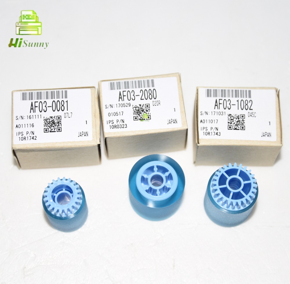 10sets OEM AF032080 AF030081 AF031082 for Ricoh Aficio 1075 2075 8000 7500 6001 9001 Pickup Roller Set