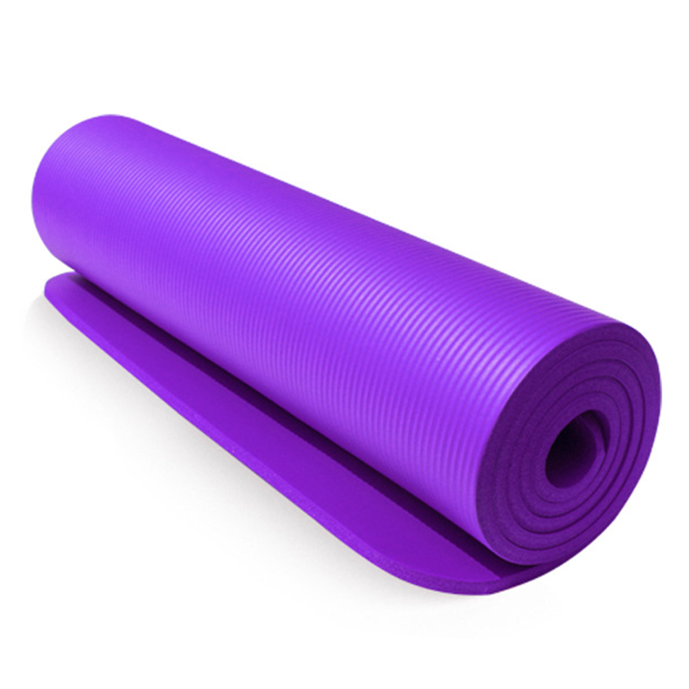 10mm Yoga Mats Fitness Yoga Exercise Mat Pads Anti-Slip Gymnastics Mattress Sports Blanket Natural NBR Gym Equipment X398D