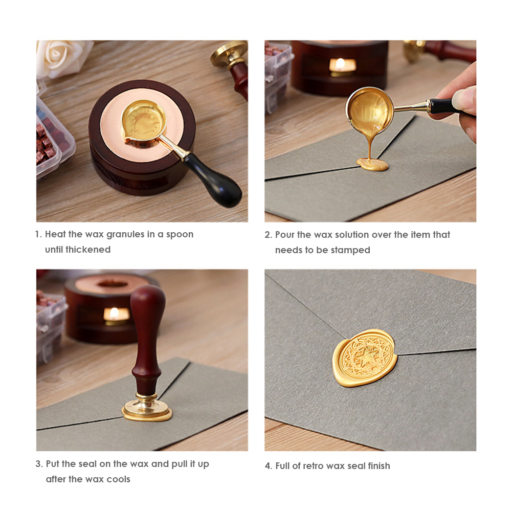 Retro Fire Painting Sealing Wax Pills Grain Wax Seal Beads vintage sealing wax tablet pill beads granule/grain/strip sticks