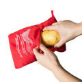 6Pcs Potato Bags Red Reusable Microwave Baking Cooker Bag Washable Rice Pocket Oven Easy Quick Cooking Tools Kitchen Gadgets