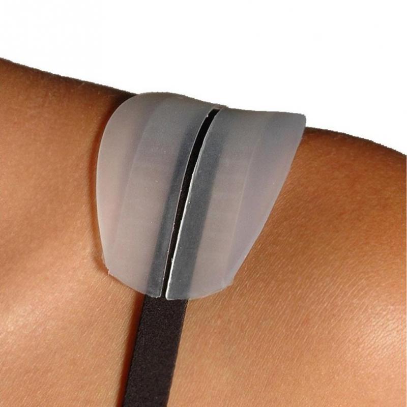 2Pcs/pair New Silicone Supple Texture Non-slip Shoulder Pads Bra Strap Cushions Holder Pain Relief Half-Transparent Wholesale