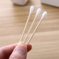 100Pcs/Bag Double Head Disposable Makeup Cotton Swab Soft Cotton Buds For Medical Wood Sticks Nose Ears Cleaning Tools Cotonete