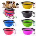 Dog Bowl Foldable Eco Firendly Silicone Pet Cat Dog Food Water Feeder Travel Portable Feeding Bowls Puppy Doggy Food Container