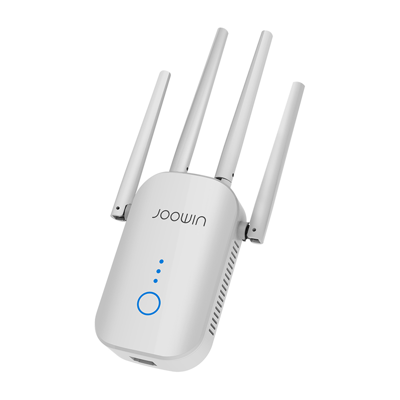 Joowin AC1200 2.4G&5.8G DUAL band 1200Mbps Wifi Repeater Wifi Extender repetidor with 4 external antennas Long range JW-WR758AC