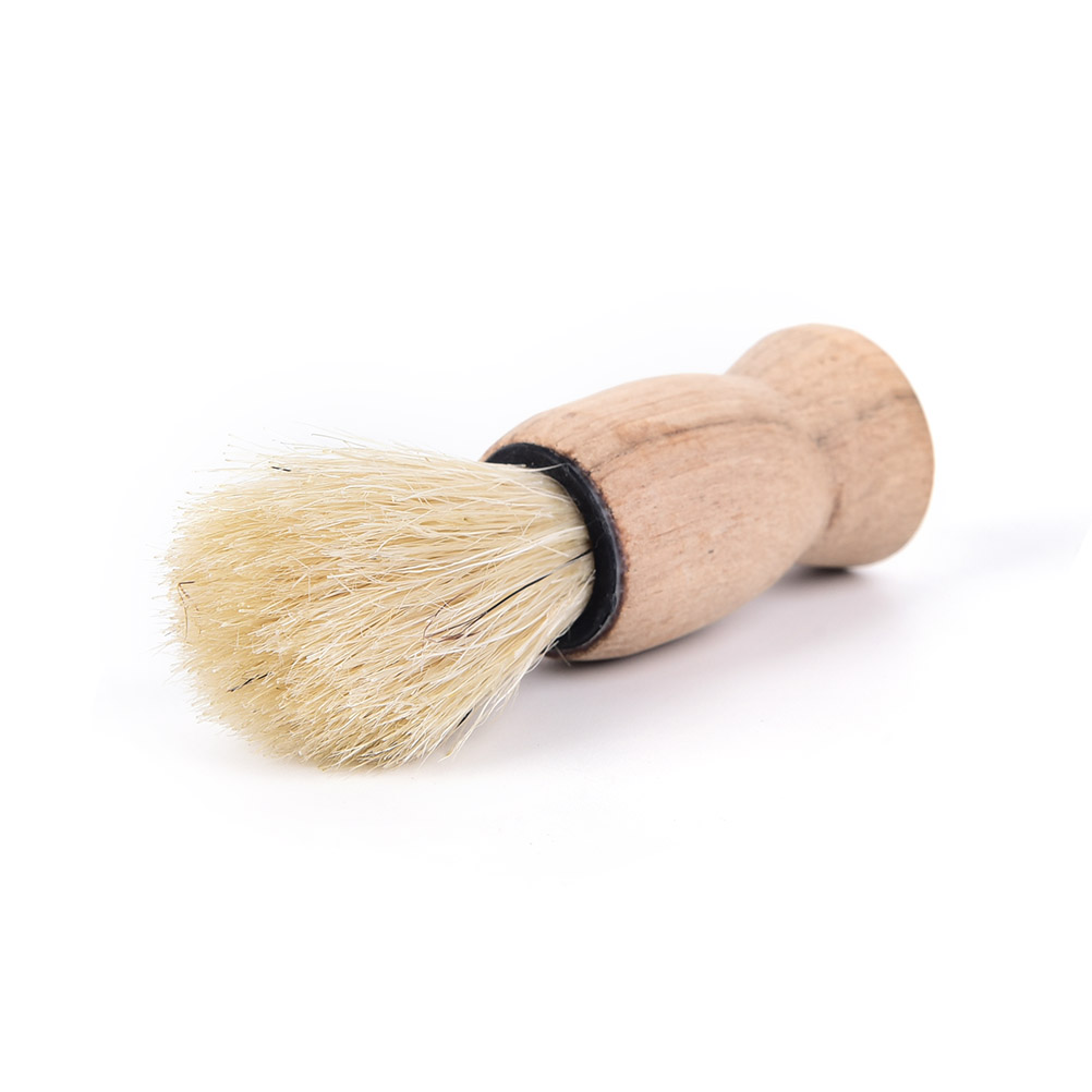 1Pc Professional Wood Handle Badger Hair Beard Shaving Brush For Best Mustache Barber Tool Facial For Salon Men Father Gift