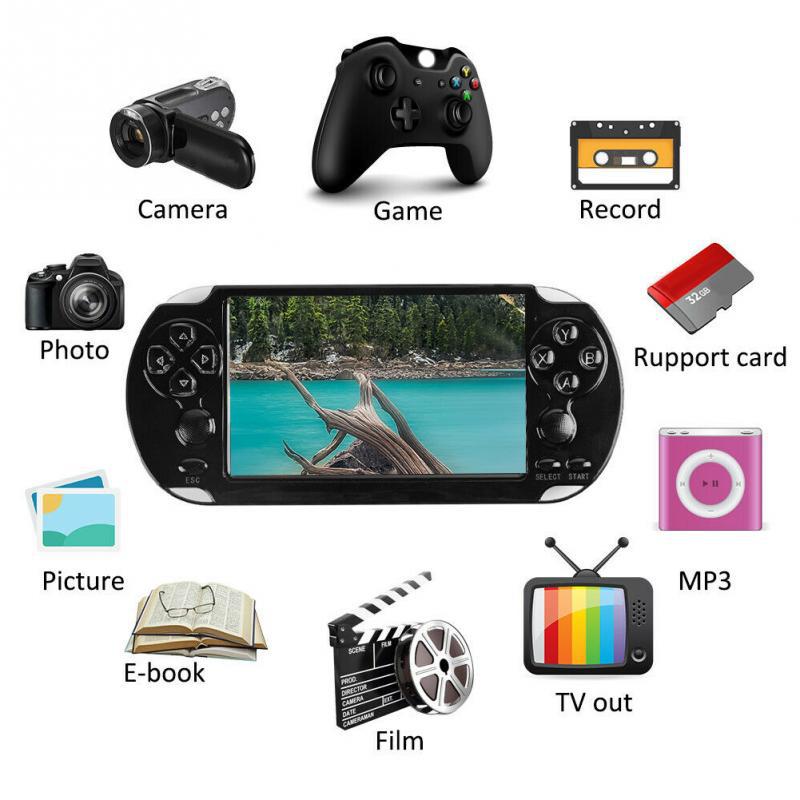 Handheld Game Console 5.0 In Large Screen Classic Nostalgic Portable Retro Mini Arcade Gamefor GBA/NES 10000 Video Game Console