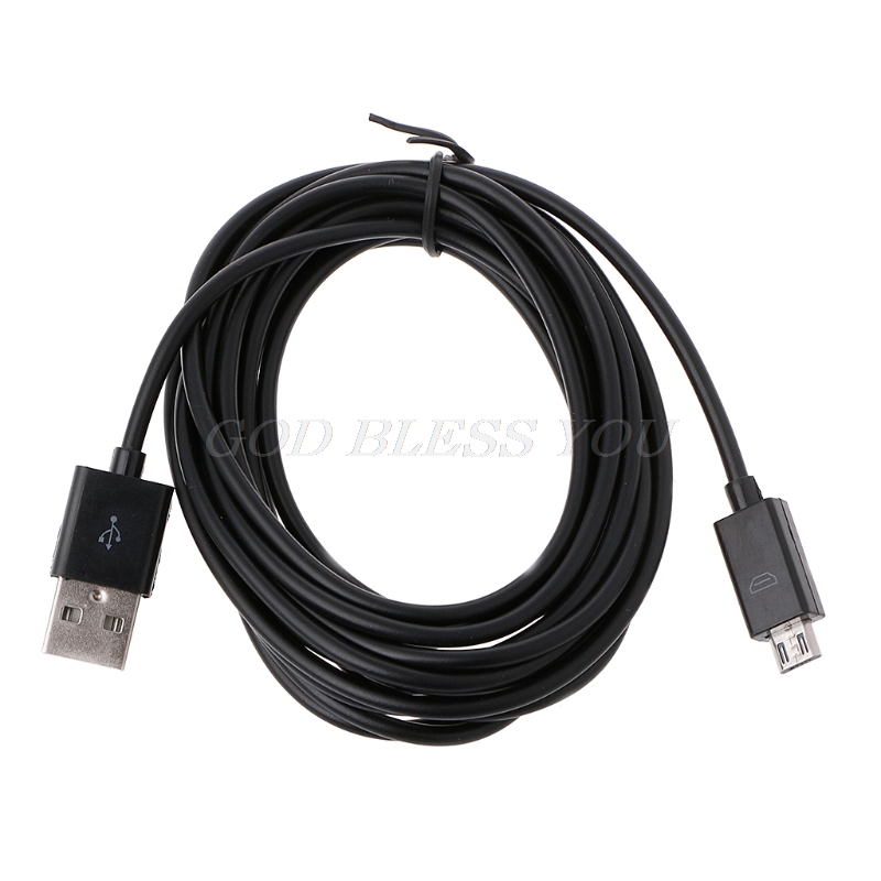 Long 3 Meter Micro USB Charge Charging Power Cable For PS4 Xbox One Controllers Drop Shipping