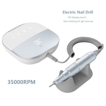 JMD-108 Electric Nail Drill Machine File HD Display 35000 RPM Touch Manicure Machine for All UV Gel Removal Nail Art Tool