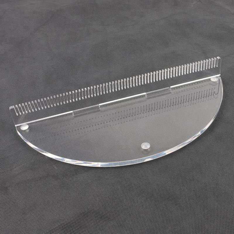 Acrylic Salon Hair Extensions Toupee Hair Strands Holder Plate Transparent Wig Stand For Hair Styling
