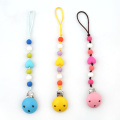 Baby Pacifier Clip Chain Wooden Holder Soother Pacifier Clips Leash Strap Nipple Holder For Infant Nipple Bottle Clip Chain