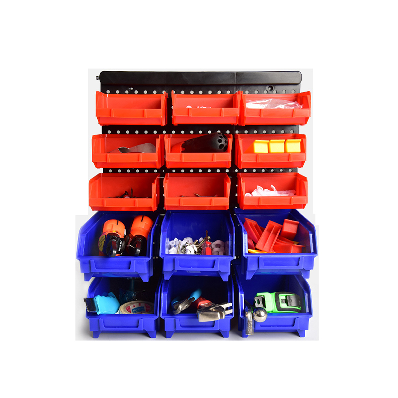 Wall-Mounted Storage Box Tool Parts Garage Unit Shelving Plastic Tool Case Hardware Screw Tool Organize Box ABS Bin Storage