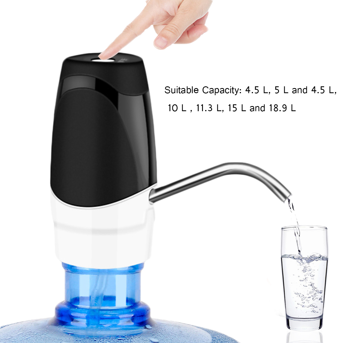 Automatic USB Charging Water Pump Dispenser Portable Electric Drinking Bottle Switch Single Cooling Type Water Dispensers