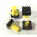 2PCS SC-1110W-9 16-position rotary DIP switch positive code with cap 0-F coding switch