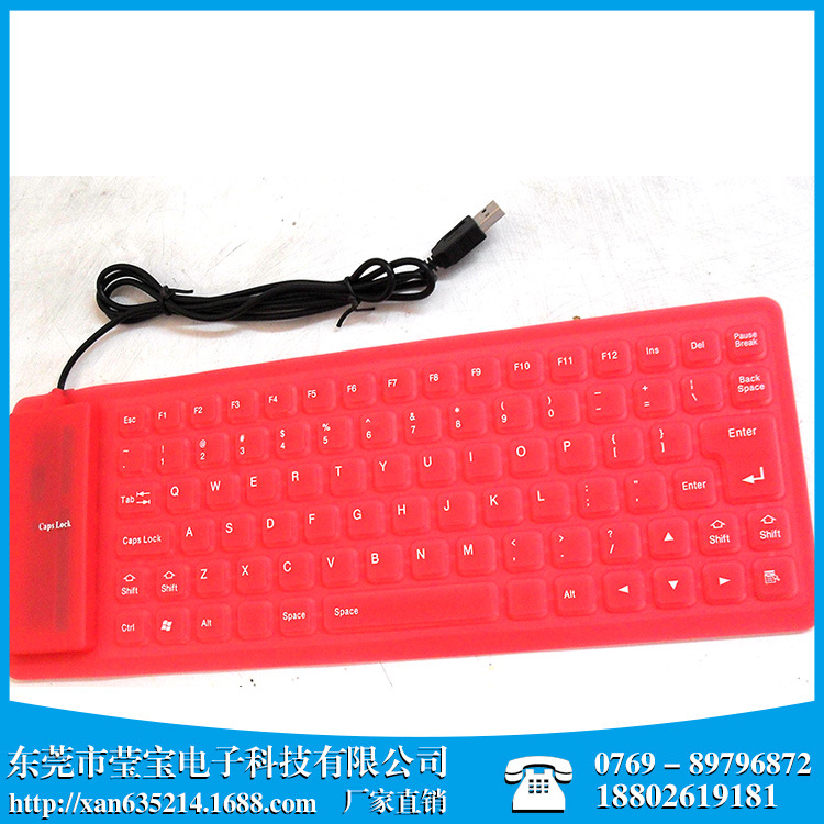 85 Keys Portable Mini USB Keyboard Flexible Waterproof Soft Silicone Gaming Keyboard Tablet Foldable Computer Keyboard Laptop