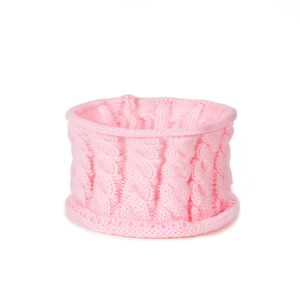 Winter Baby Girls Hat Scarf Set Warm Solid Dropshipping Children Pompom Hat Scarf Knitted Cotton Wholesale Winter Hat For Kids