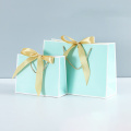 Paper Bag for Gift Box with Ribbon Shopping Clothing Store Craft Paper Box Shipping Package ( Printing Fee is not Included)