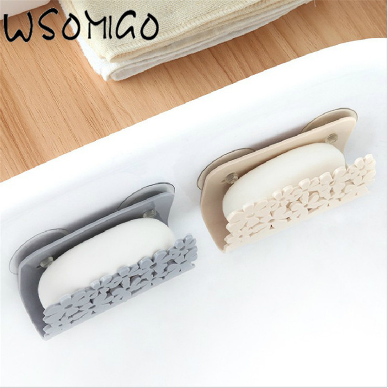 WSOMIGO Hollow Sink Suction Sponges Holder Rack Kitchen Gadgets Multifunction Bathroom Supplies Kitchen Accessorie Cozinha-S