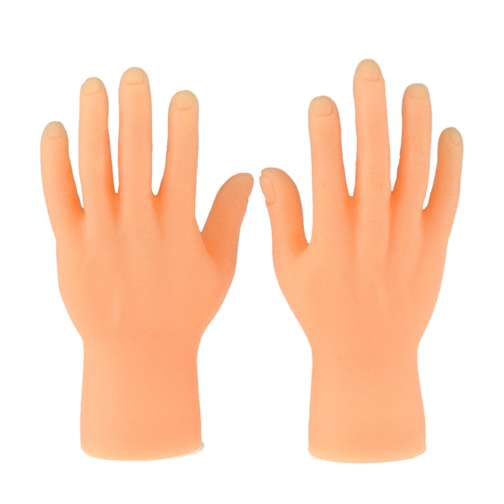 2Pcs Funny Simulation Left Right Mini Hands Finger Sleeve Puppets Children Toy Novelty Interesting Finger Toys Halloween Gifts