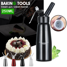 250 ml Portable Aluminum Whipped Dessert Cream Dispenser Whipper Professional Foam Cake Maker New Cake Tools