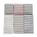 Set Of 12 Striped cloth Napkins 30 x 40cm cotton linen dinner table Napkins fabric placemats 6 colors