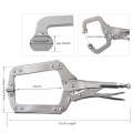 Multifunction Locking Quick Clamp C Clamp With Swivel Pads Clamping Pliers Power Tools Crimping Pliers Hand Tools