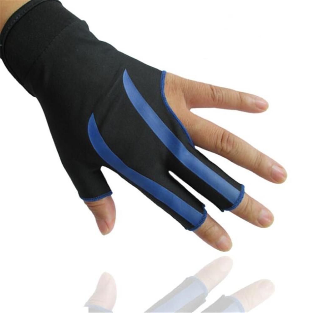 HobbyLane Billiard Pool Shooters Left Hand 3 Half Fingers Billiard Gloves Snooker Gloves High Strength Billiard Accessories