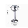 Zinc Alloy Crystal Curtain Hold Backs Tie Back Wall Hook Diamante Holder for Home Room Window Decor