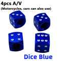 4PCS Dice Blue