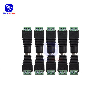 5 Pairs/Lot Male Female DC Power Plug Jack 2.5x5.5 mm Wire Connector for CCTV Camera LED Strip Light 5.5*2.5mm DC Power Plug
