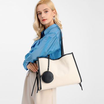 Large canvas tote bag casual beach handbag purse