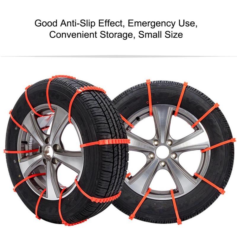 Universal Anti-Slip Design Winter SUV Car Plastic Winter Tyres Wheels Snow Chains Durable Snow Chains Useful Tools Car-Styling