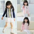 Toddler Baby Girls Kids Lace Cardigan Jacket Coat Long Sleeve Knit Outwear Tops