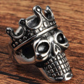 Wholesale custom logo skull crown rings