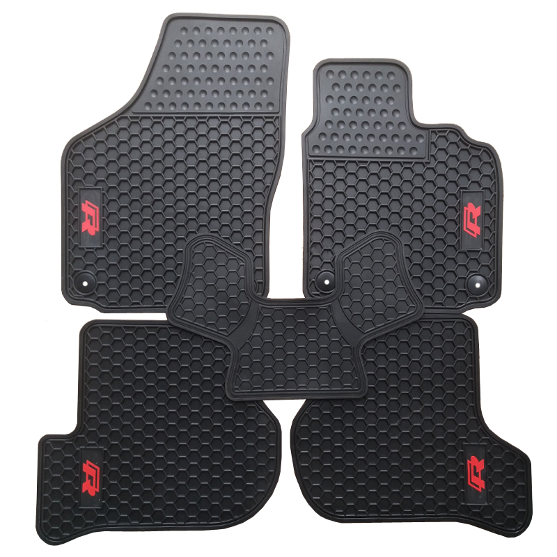 Special Rubber Car Floor Mats for RHD Right Hand Drive Volkswagen Golf 6 Scirocco R No Odor Waterproof Carpets