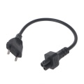 Power Adapter Cord EU 2 Pin Male To IEC 320 C5 Micky For Notebook Power Supply 30cm L15
