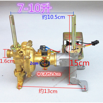 7-10L gas water heater parts brass material water and gas valve assembly