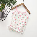 Summer New Cotton Girls undershirts Colored Kids Floral Printed Children Tops Toddler Baby Singlet Girls Vest