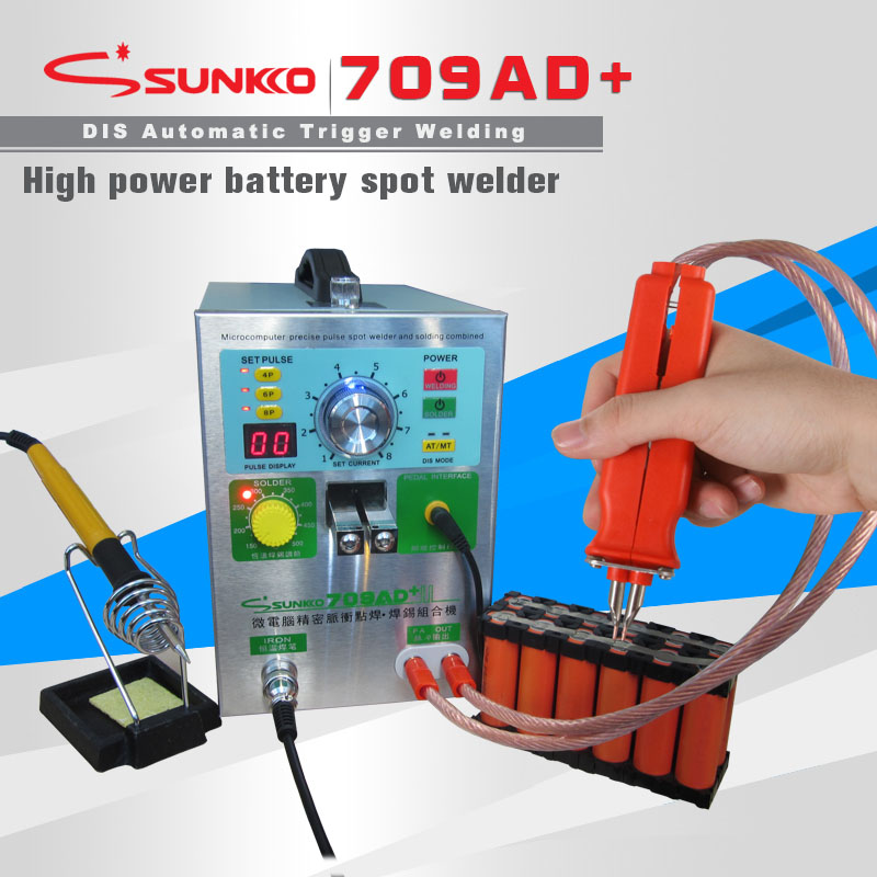 709AD+ 18650 lithium battery spot welder induction automatic high power spot welding machine 3.2KW spot welder Battery welders