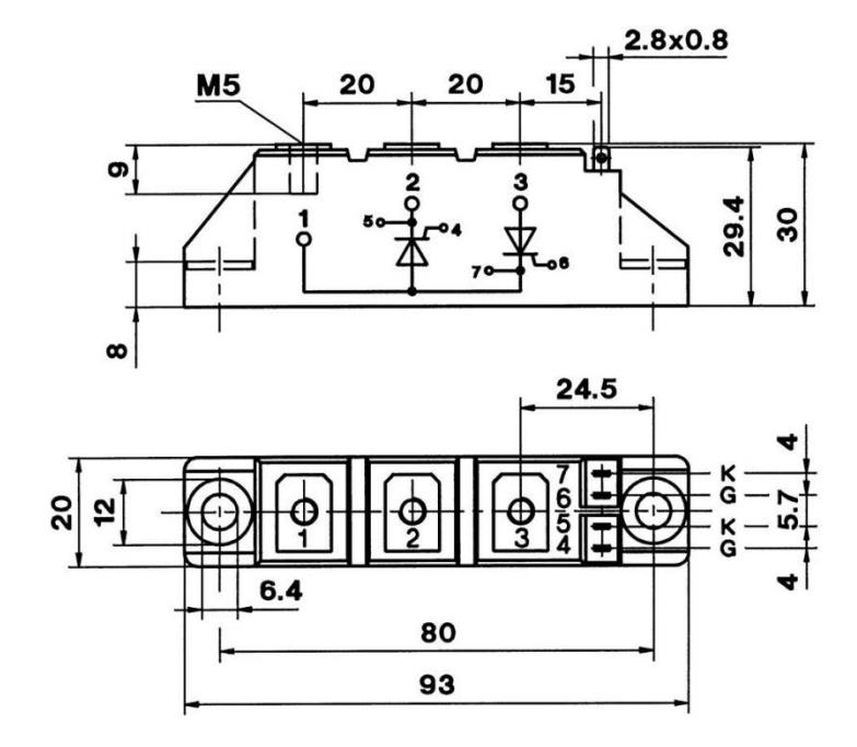 MTC92-16 Outline Drawing