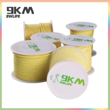 15M-60M Kevlar Kite Line for Fishing Assist Cord Adults Fly a Kite Camping Hiking Accessories Cut-resistance 100lbs-2000lbs