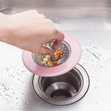 Anti-blocking Sink Strainer Silicone Drain Sink Filter Flower Mesh Colander Hair Catcher For Bathtub Sewer Kitchen Supplies